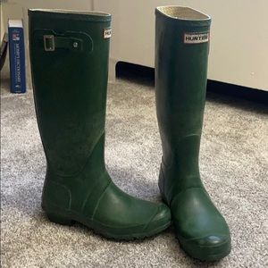 Women's Original Tall Rain Boots: Hunter Green